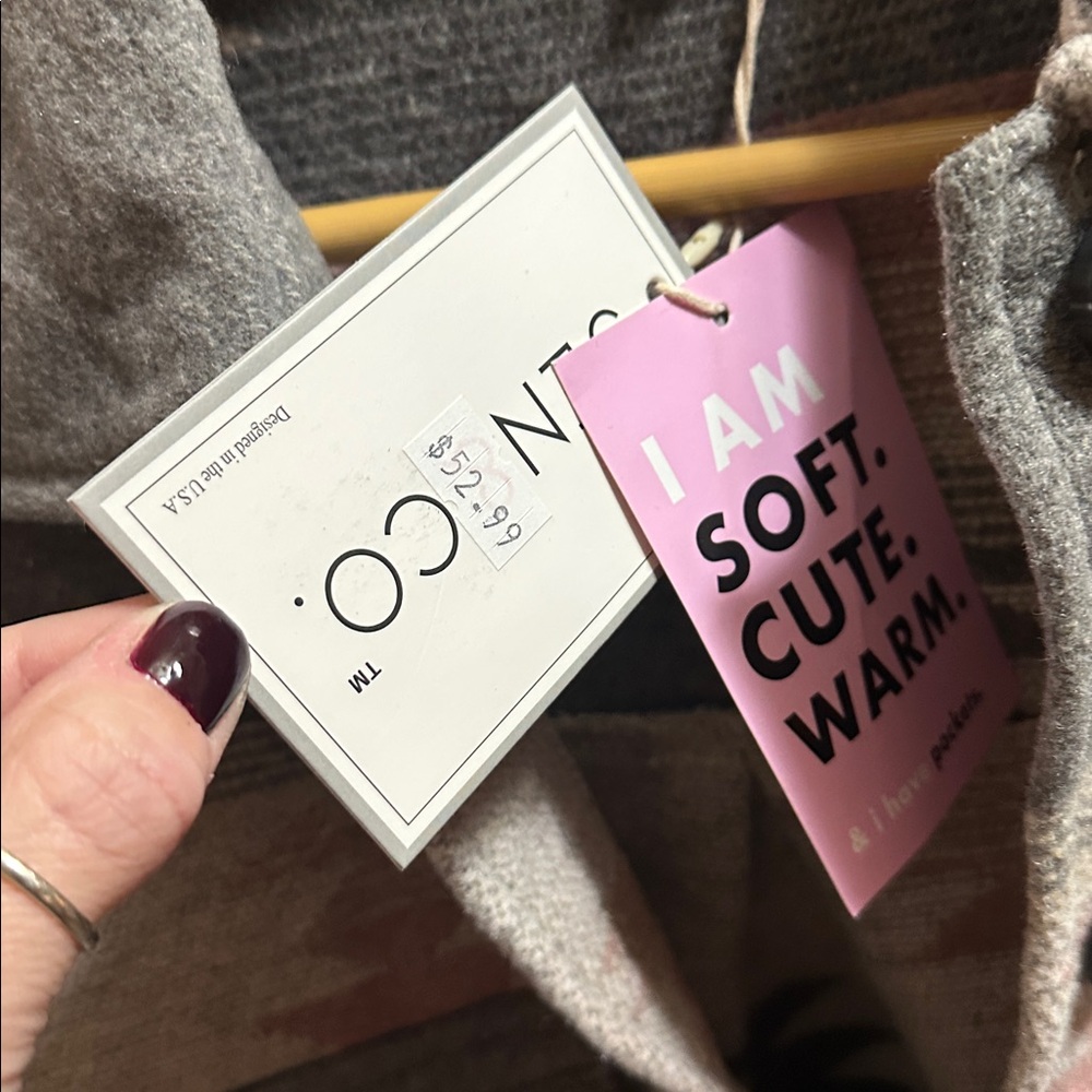 Geometric Patterned Button-Up Jacket - image 4